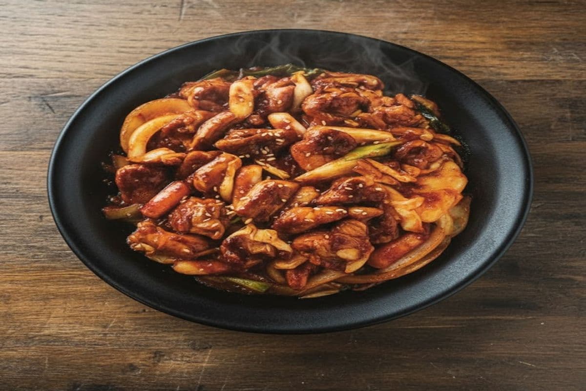 Dakgalbi / Spicy Stir-Fried Chicken (Serves Two)
