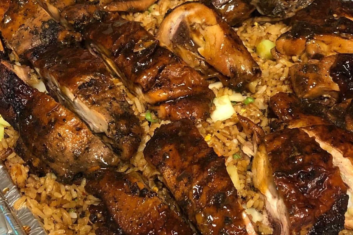 Small Tray Jerk Chicken