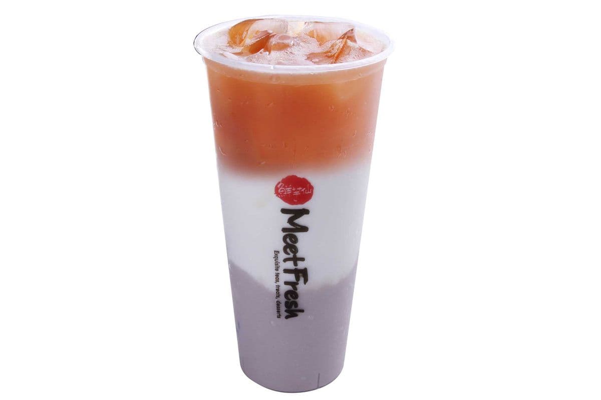 Fresh Milk Black Tea with Taro (Large)