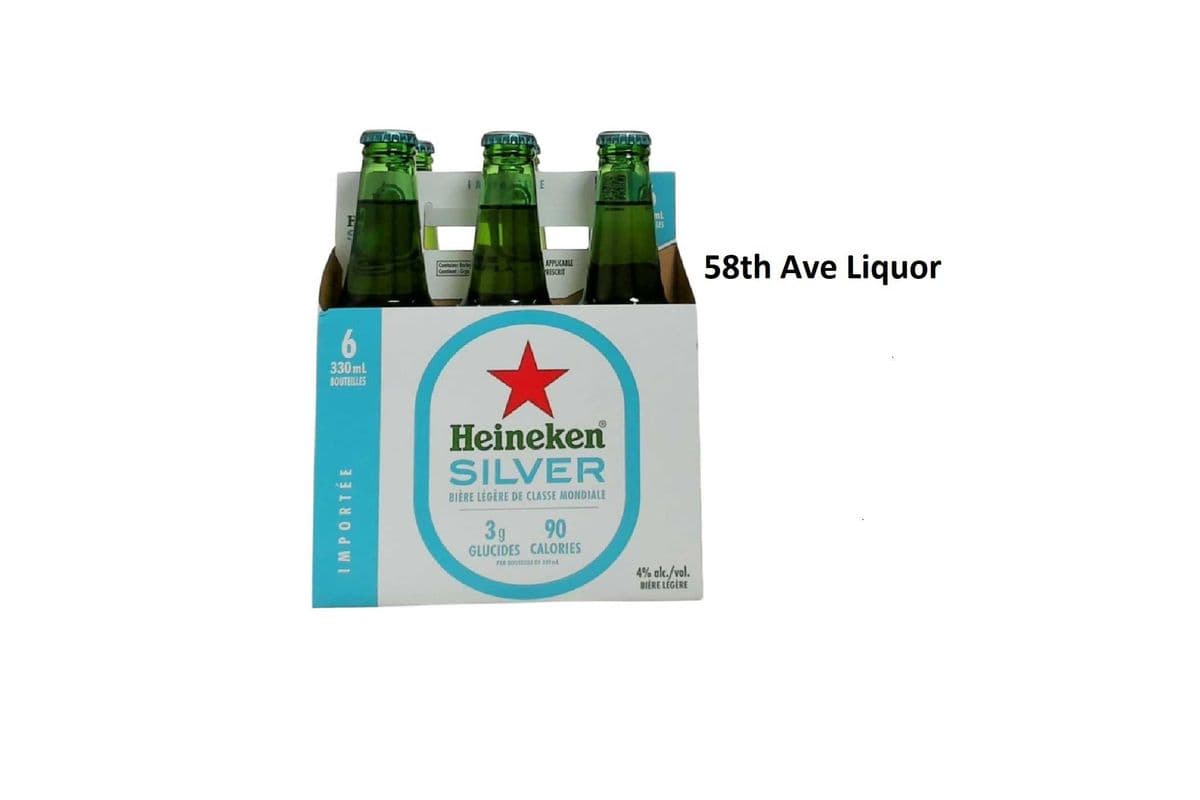 HEINEKEN SILVER 6 BOTTLES (1 x 6x330ML)