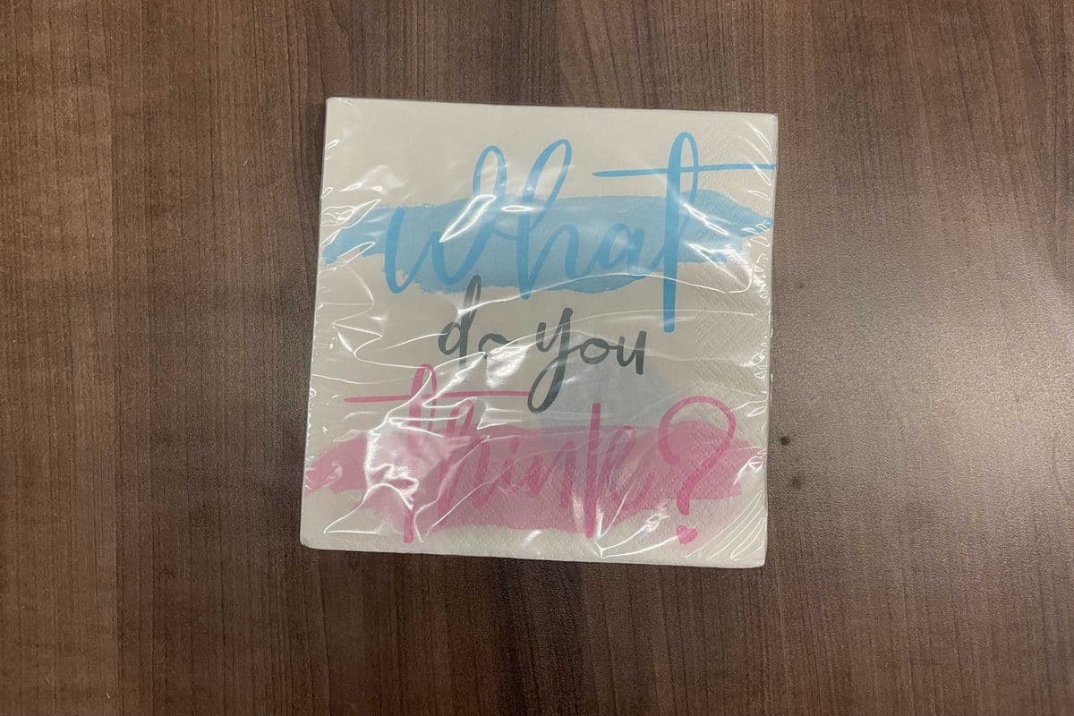 Lunch Napkin Gender Reveal 16pk
