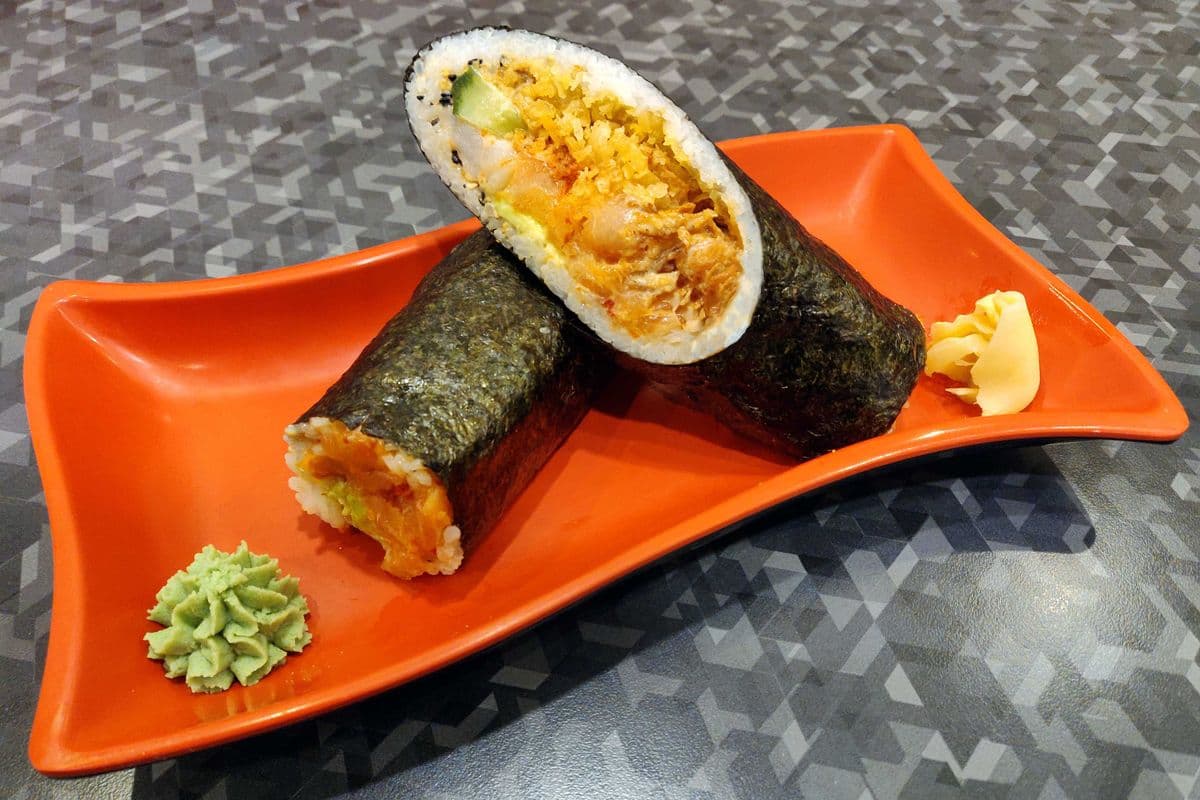 Rainbow Burrito (2 pcs cut diagonally)