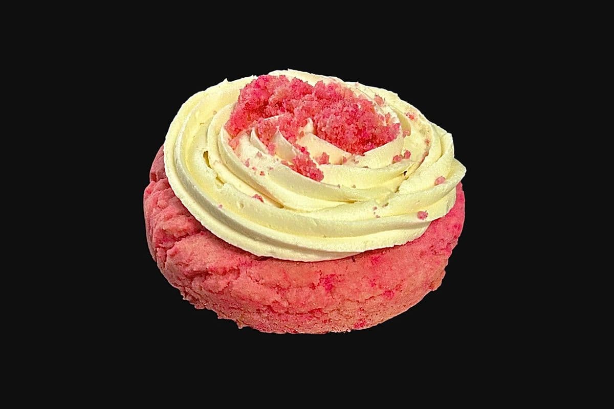 Pink Velvet Frosted Cookie
