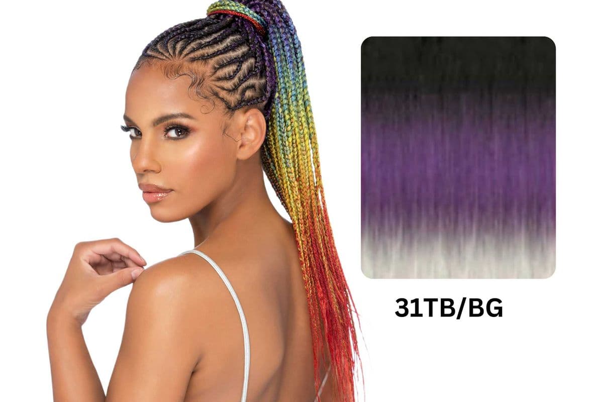 (31TB/BG) Amore Mio Pre-Stretched Samba Color Stretch Braid 55 - SMCB