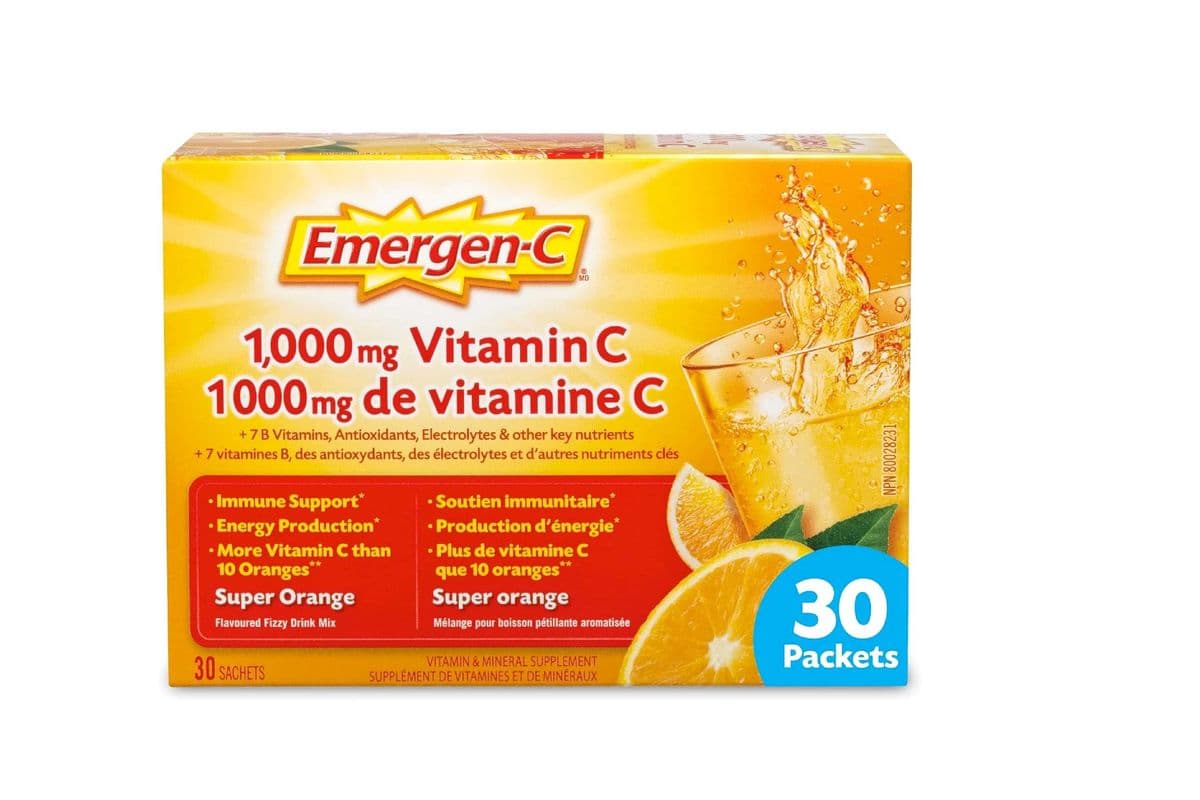 EMERGEN-C 1000MG SUPER ORANGE 30 SACHETS PACK (30 SACHETS)
