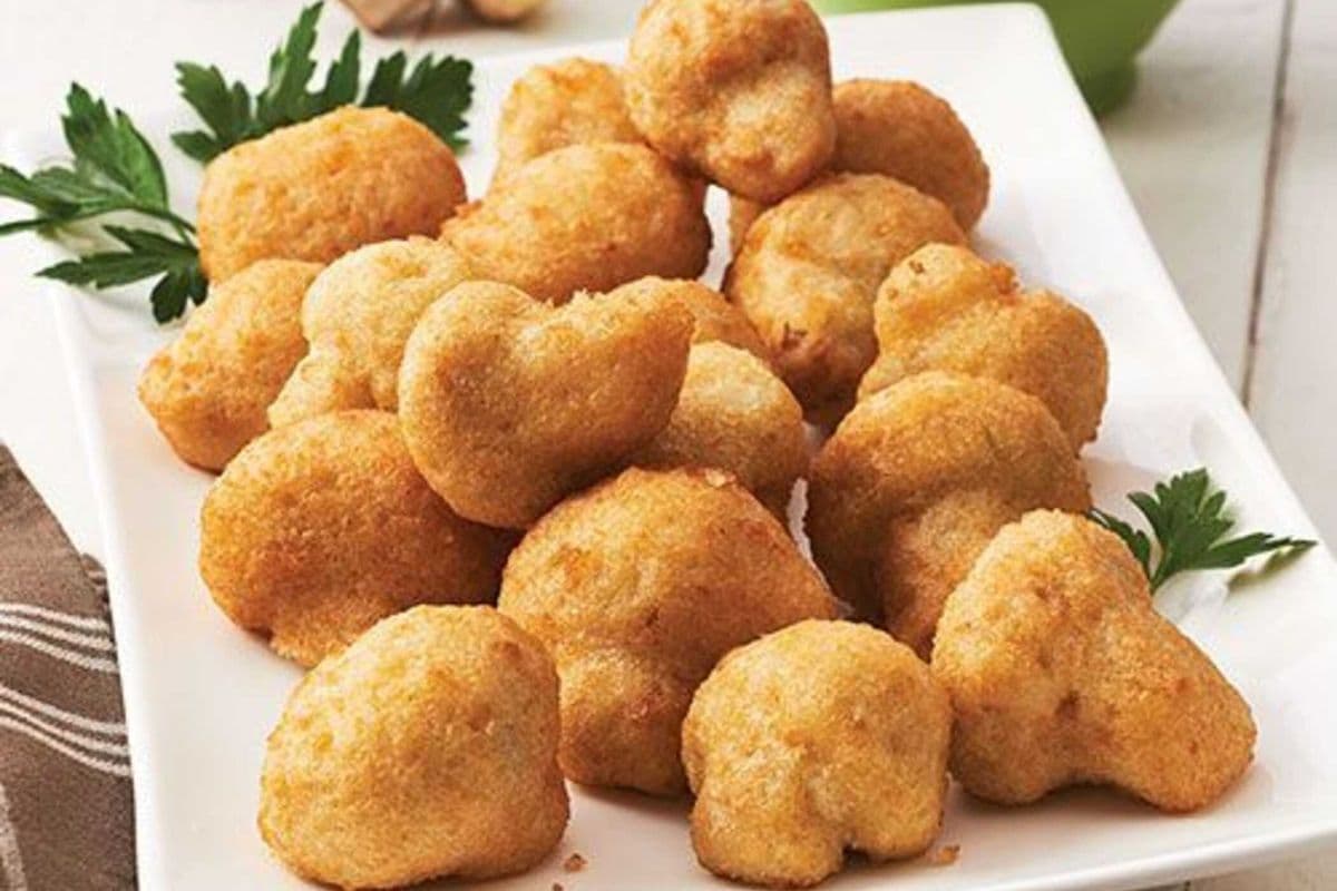 Deep Fried Mushroom Caps (260 Cal)