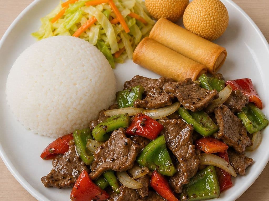 Black Pepper Beef Combo
