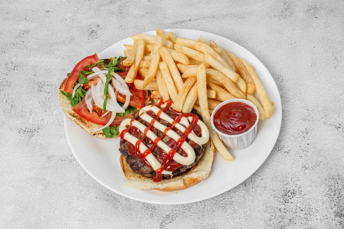Hamburger and Fries