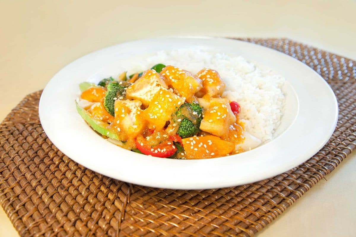 Curry Tofu Vegetable Rice