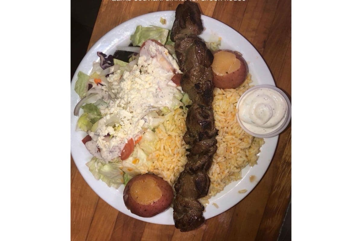 Lamb Souvlaki Dinner