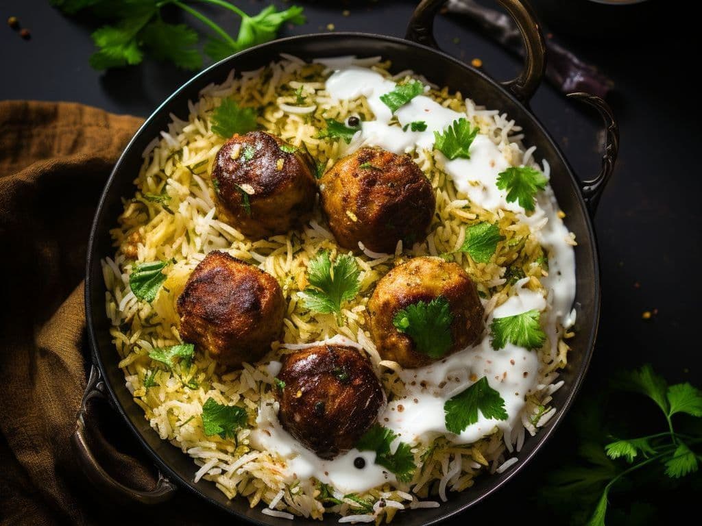 Malai Kofta Biryani / Biryani Au Malai Kofta