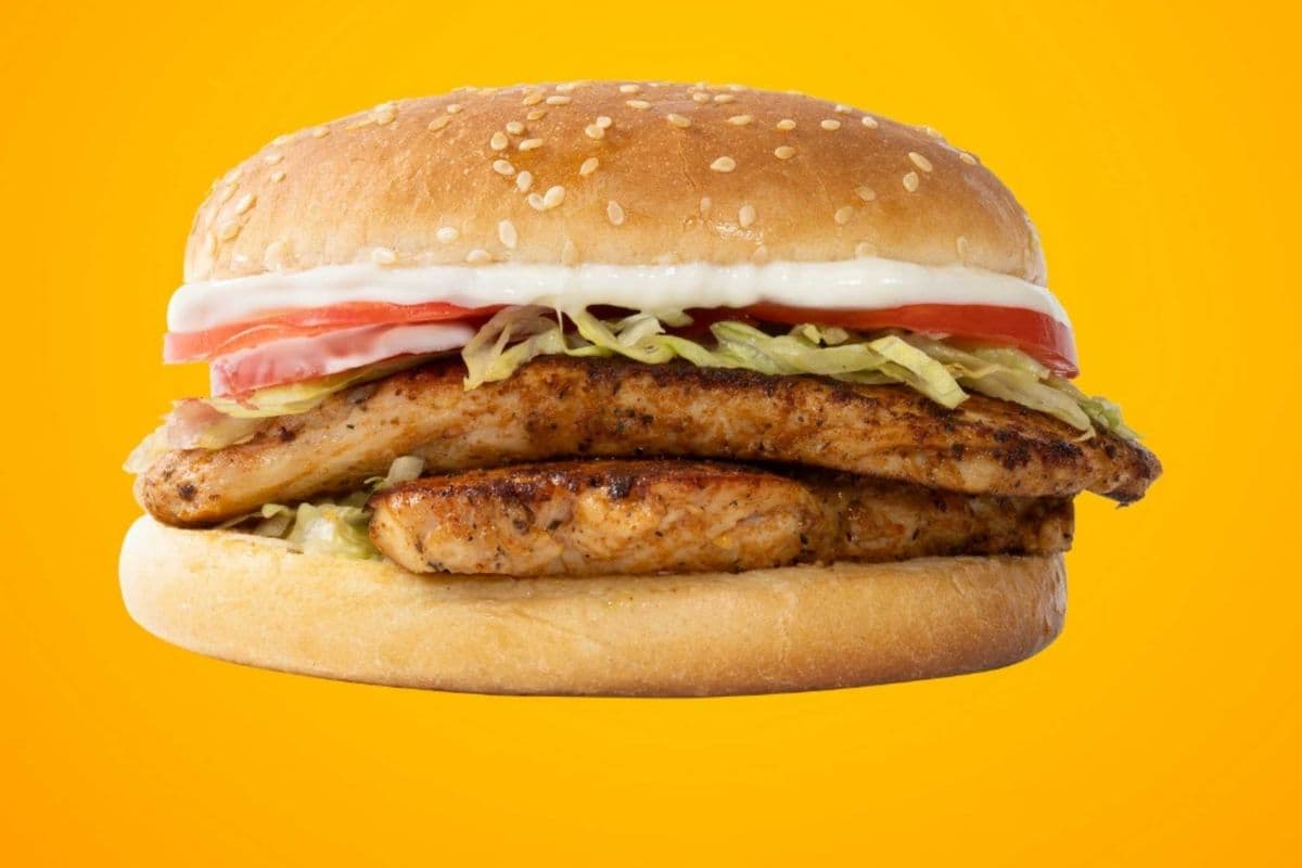 Burger au poulet grillé
