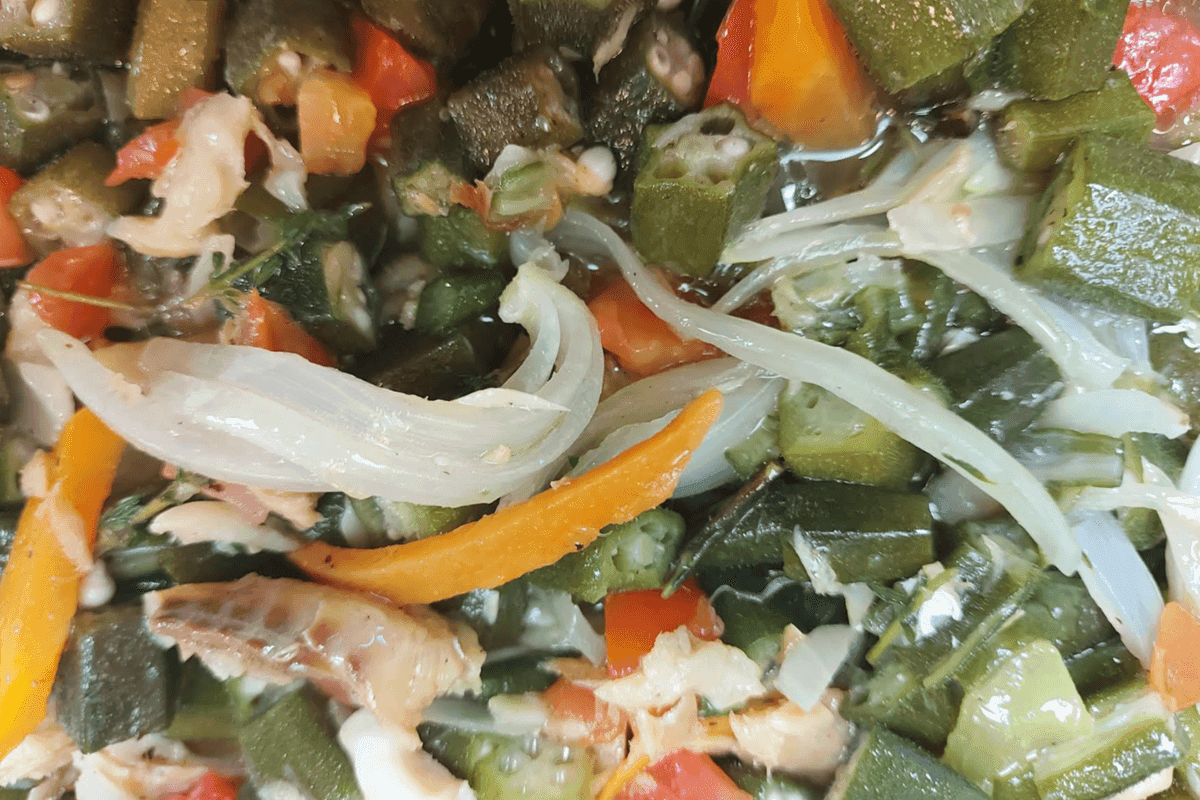 Okra and Saltfish