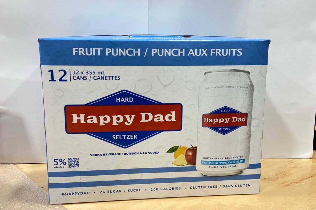 HAPPY DAD HARD SELTZER FRUIT PUNCH 12 PK (1 x 12X355 ML)