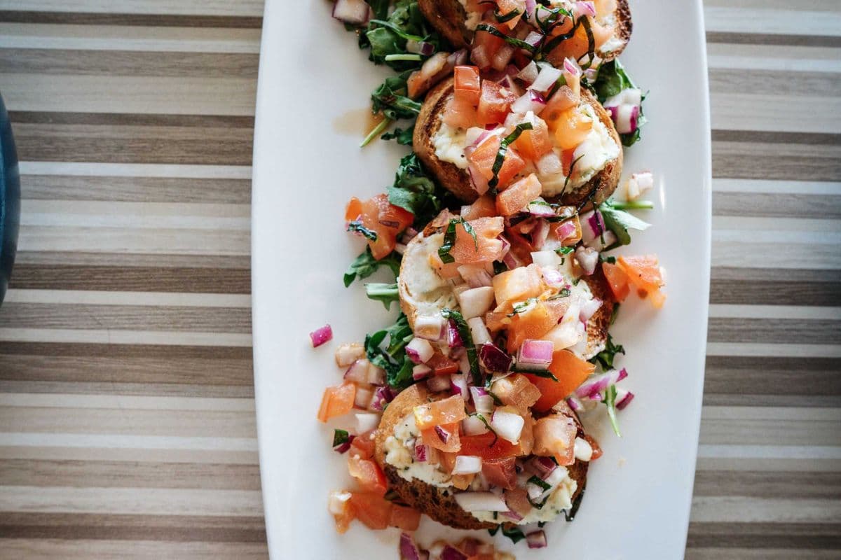 BRUSCHETTA CROSTINI WITH BOURSIN