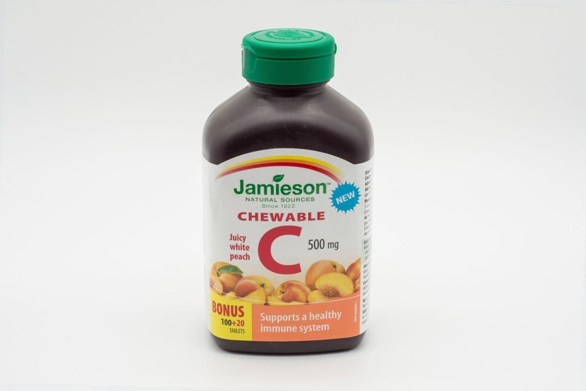 Jamieson Vitamin C Chewable Citrus Tablets (120 x 500 mg)