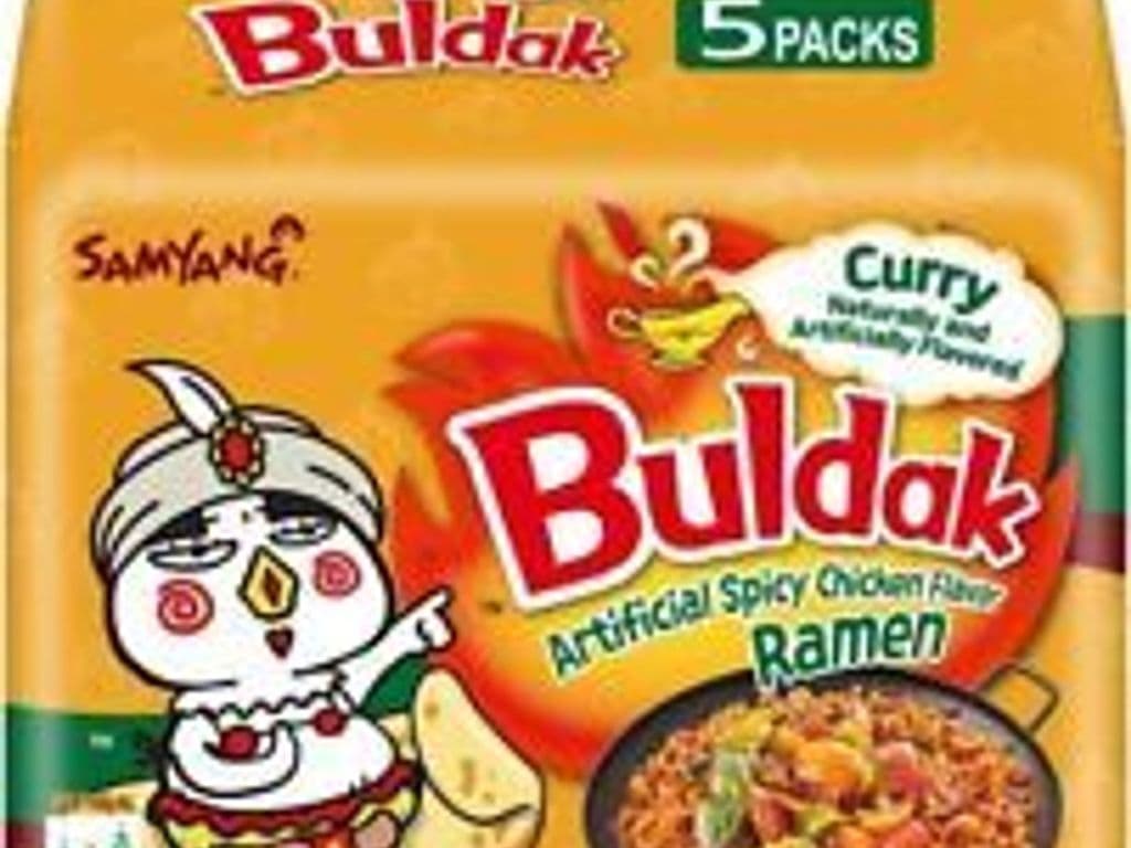 Buldak Spicy Chicken Curry Stir-Fried Ramen (5-Pack)