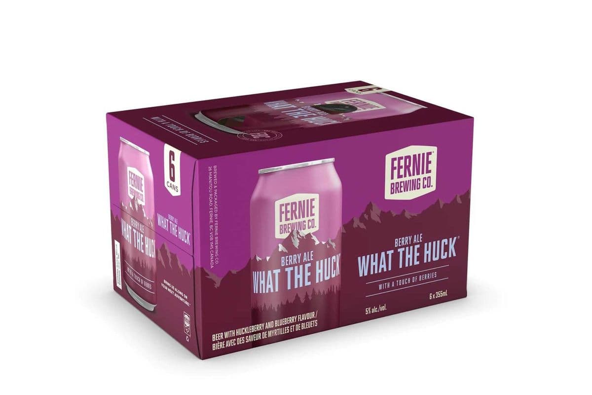 Fernie Brewing What The Huck Huckleberry Ale (6 Cans) (1 x 6x355ml)