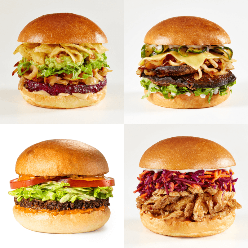 Family Burger Bundle (4 Burgers, 4 Fries, 4 Desserts) / Burger Bundle