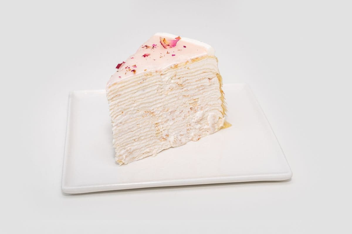 Lychee Rose Crepe Cake
