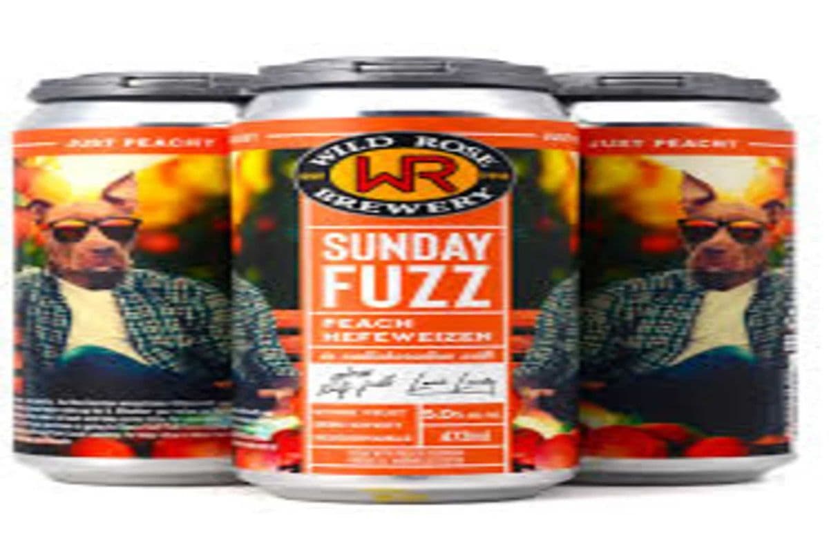 Wild Rose Sunday Fuzz Peach (4 Pack 473 ml) (4 x 473)