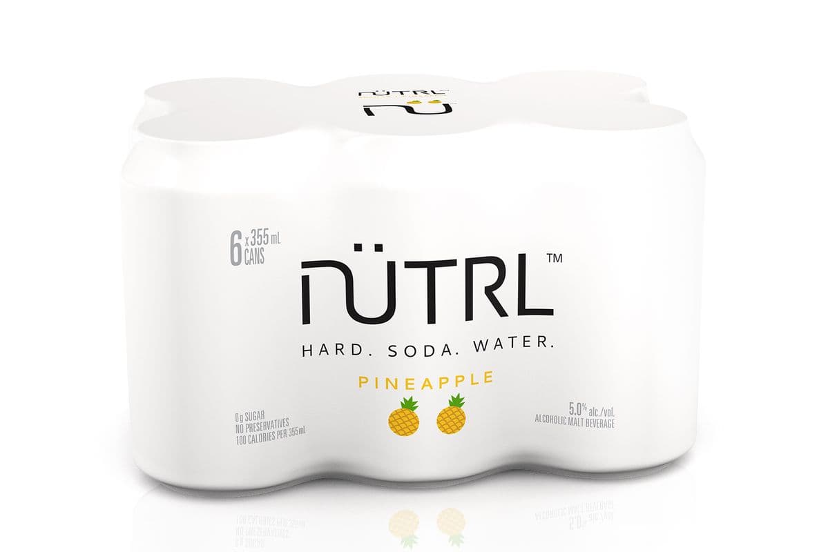 Nutrl Vodka Soda Pineapple 6 cans (6 x 355ml)