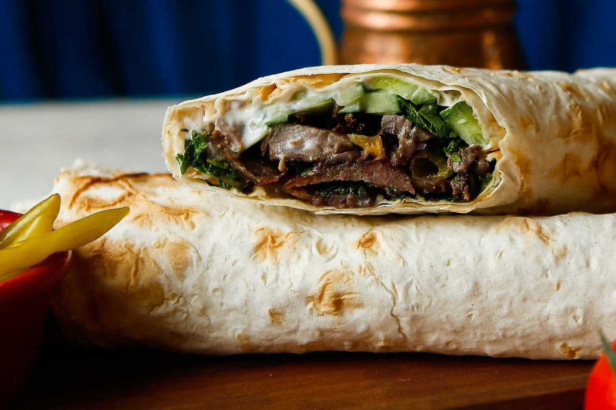 Beef Saj Wrap