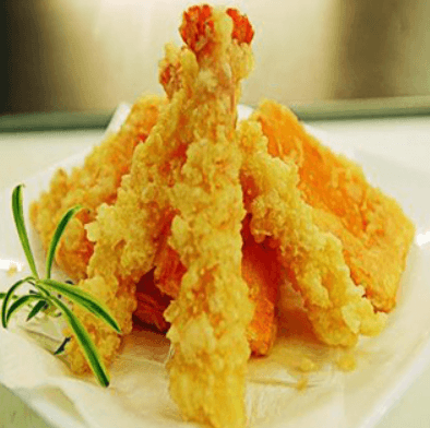 #0353. Prawn and Yan tempera (8 pieces)(4 + 4)
