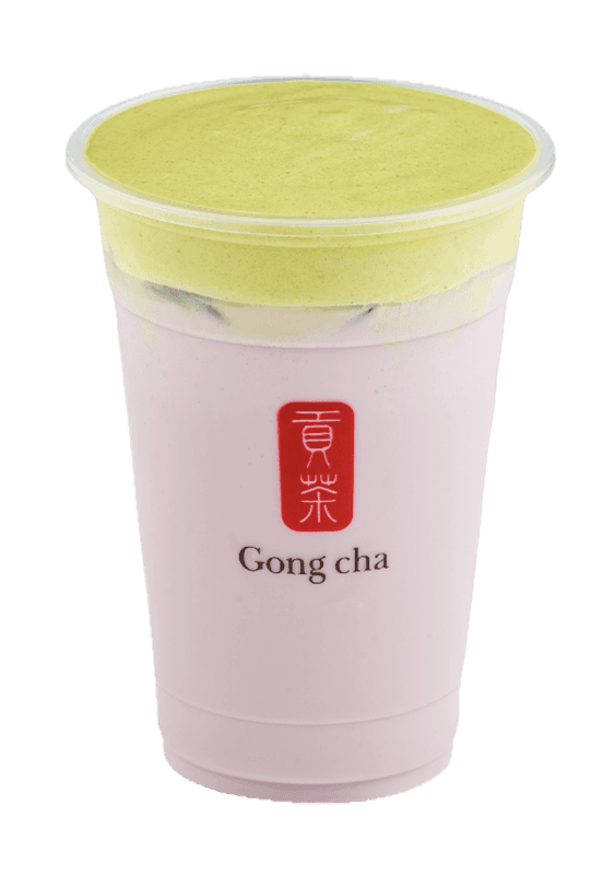 Matcha Foam Taro Tea