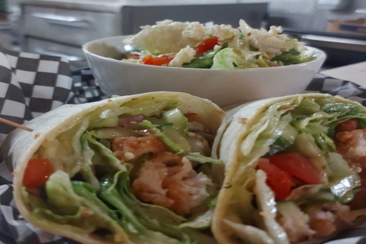 Greek Chicken On A Wrap