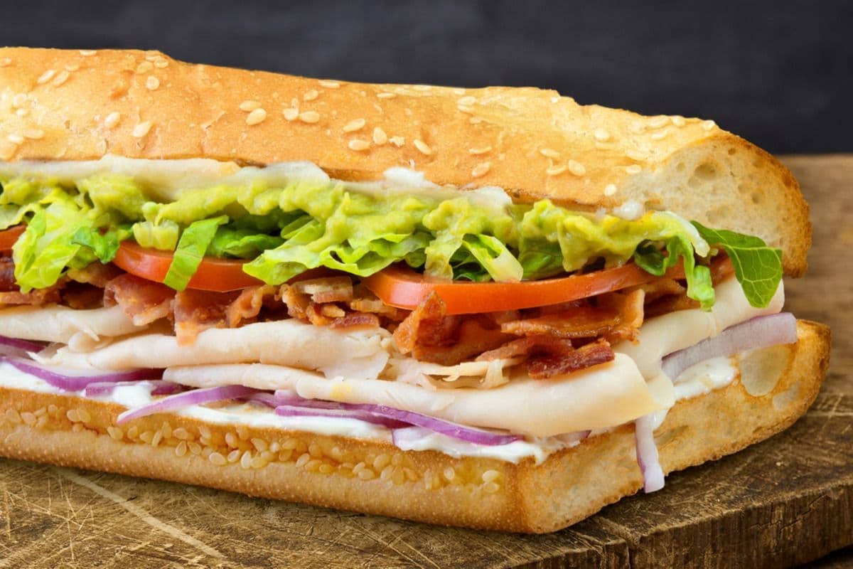 6" Small Turkey Bacon Guacamole Sub