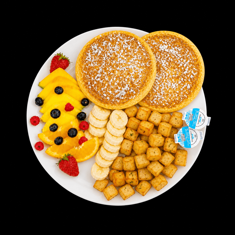 DEUX CRÈPES OU DESUX PAINS DORÉS / TWO CREPES OR TWO GOLDEN ROLLS