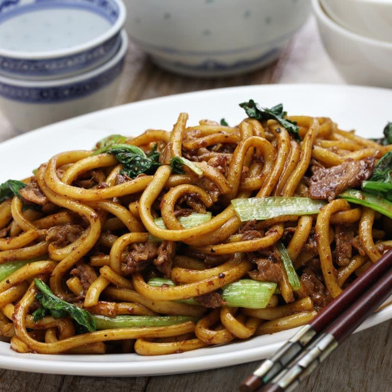 Szechuan Shanghai Noodle (Pork) (Spicy)