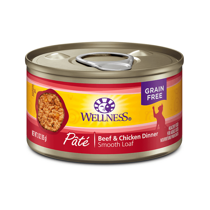 Wellness Wet Cat Food - Beef & Chicken Entree Pate Canned (3 oz)
