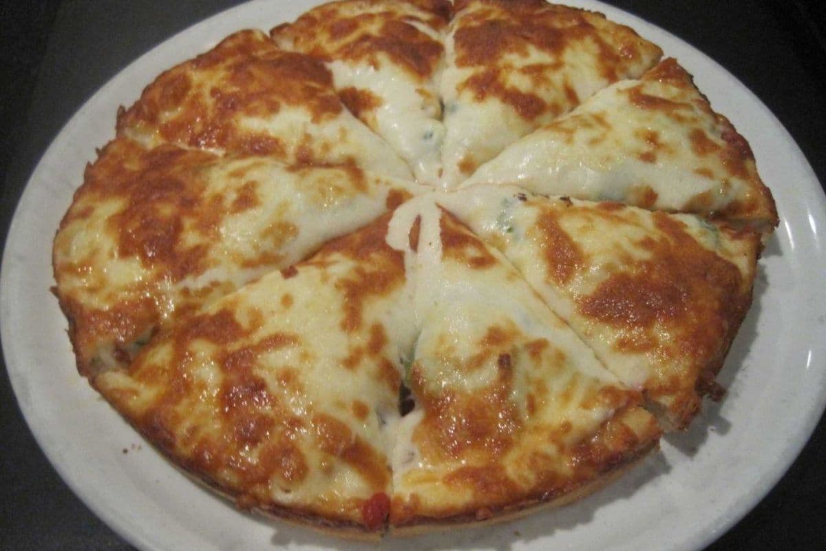 20. 12" Large Ham and Green Pepper Pizza