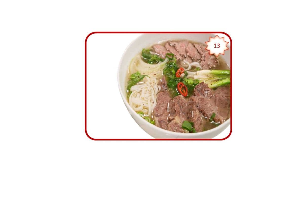 13. Rare Beef, Brisket and Tendon Noodle Soup