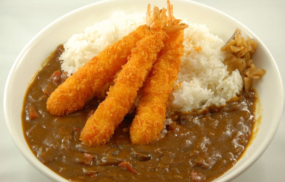 Ebi Fry Curry Rice