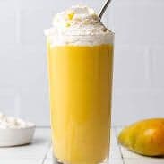 Mango Shake with Vanilla Ice Cream