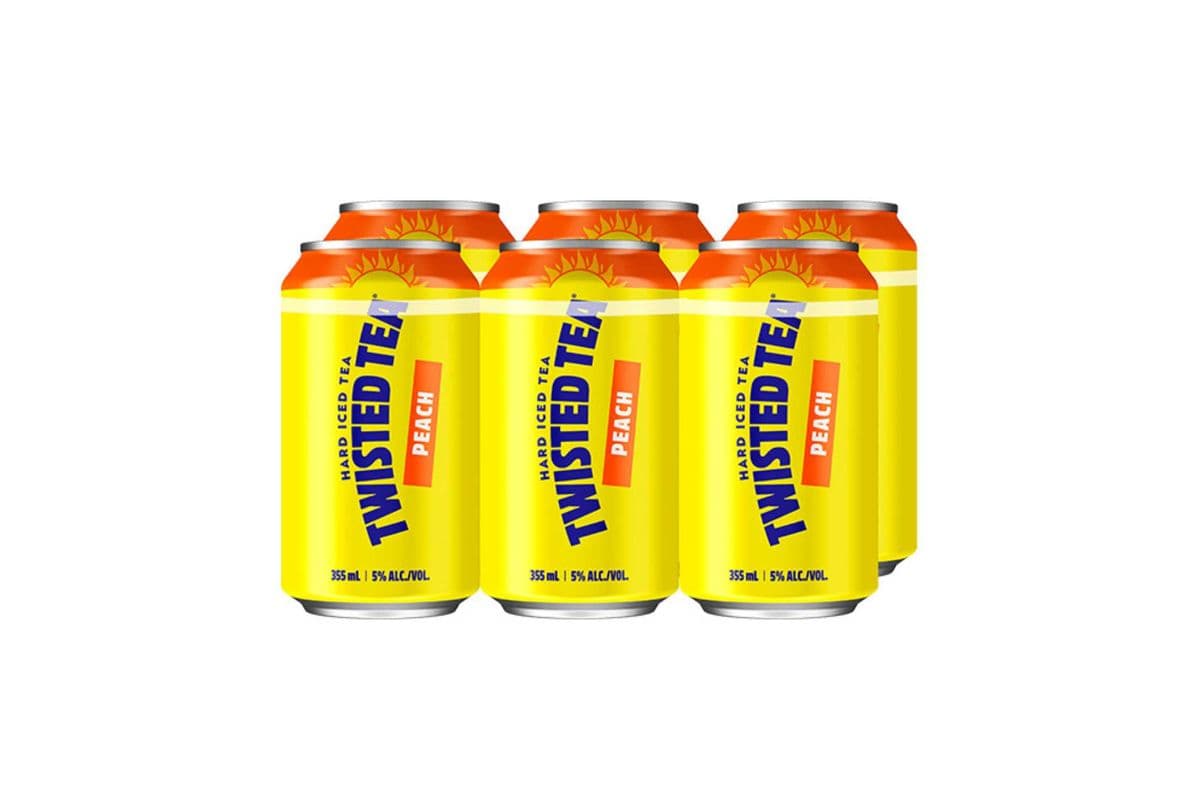 Twisted Tea Peach Ice Tea (6 Cans) (6 x 355ml)