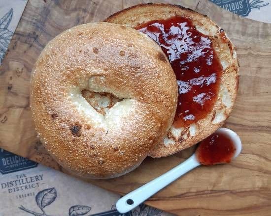 Butter and Jam Bagel