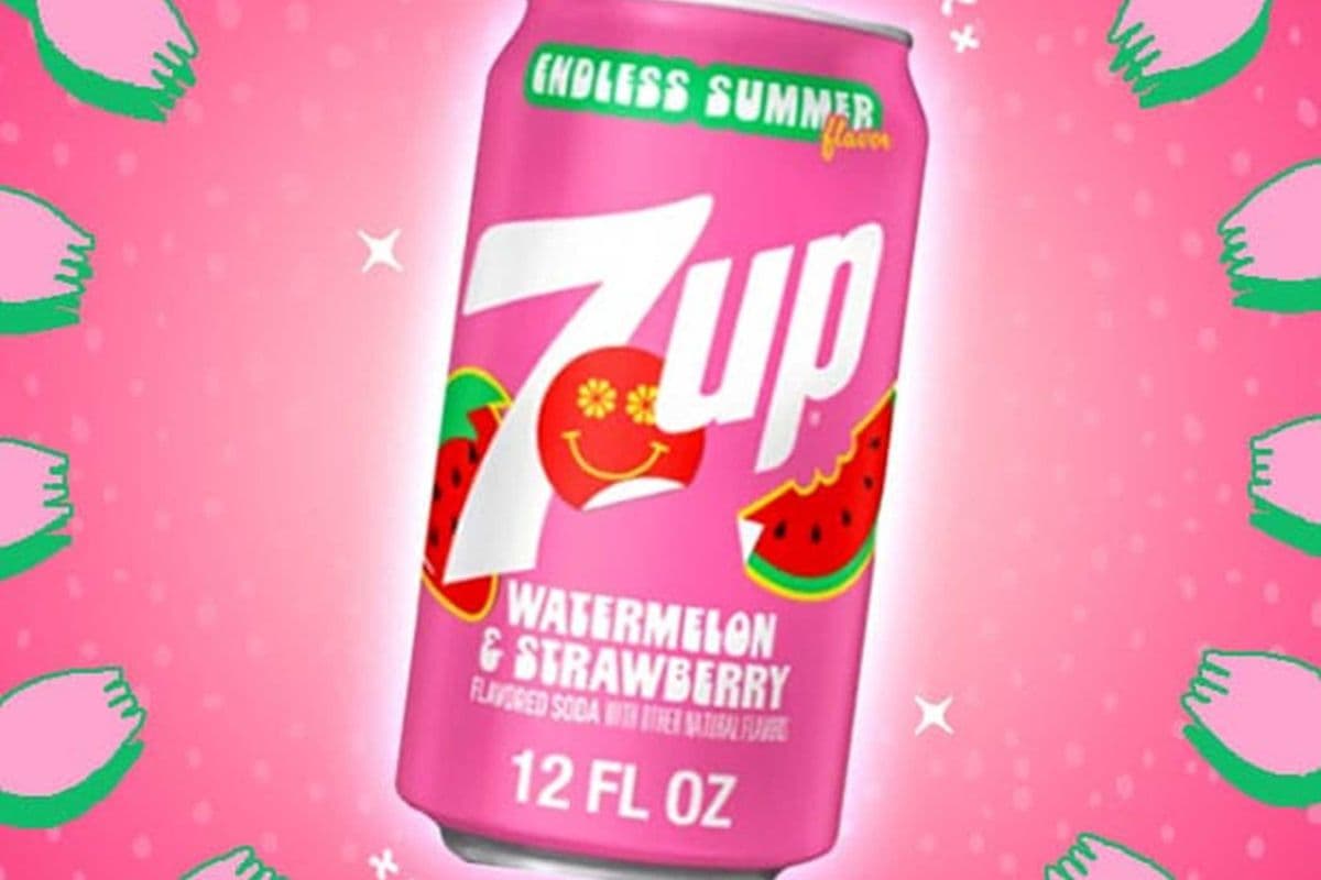 7UP Endless Summer Watermelon & Strawberry (11oz)
