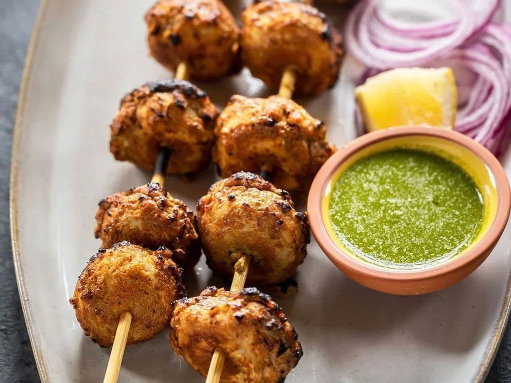 Stuffed Tandoori Mushrooms