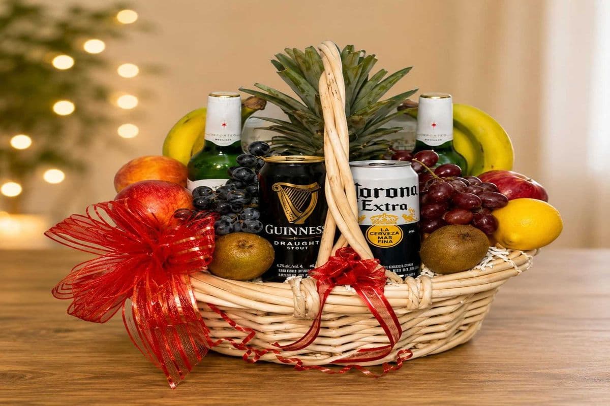 Craft Beer & Fresh Fruit Gift Basket