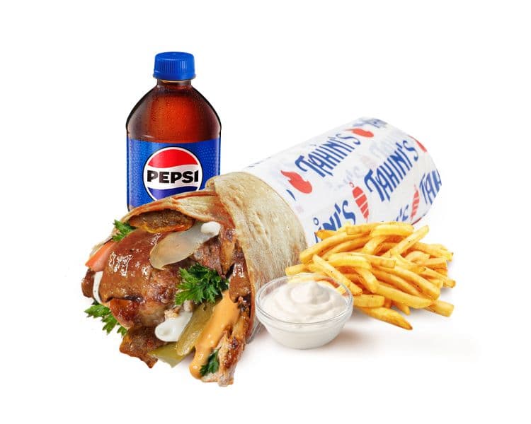 007: Old School Mixed Chicken/Gyro Shawarma Meal
