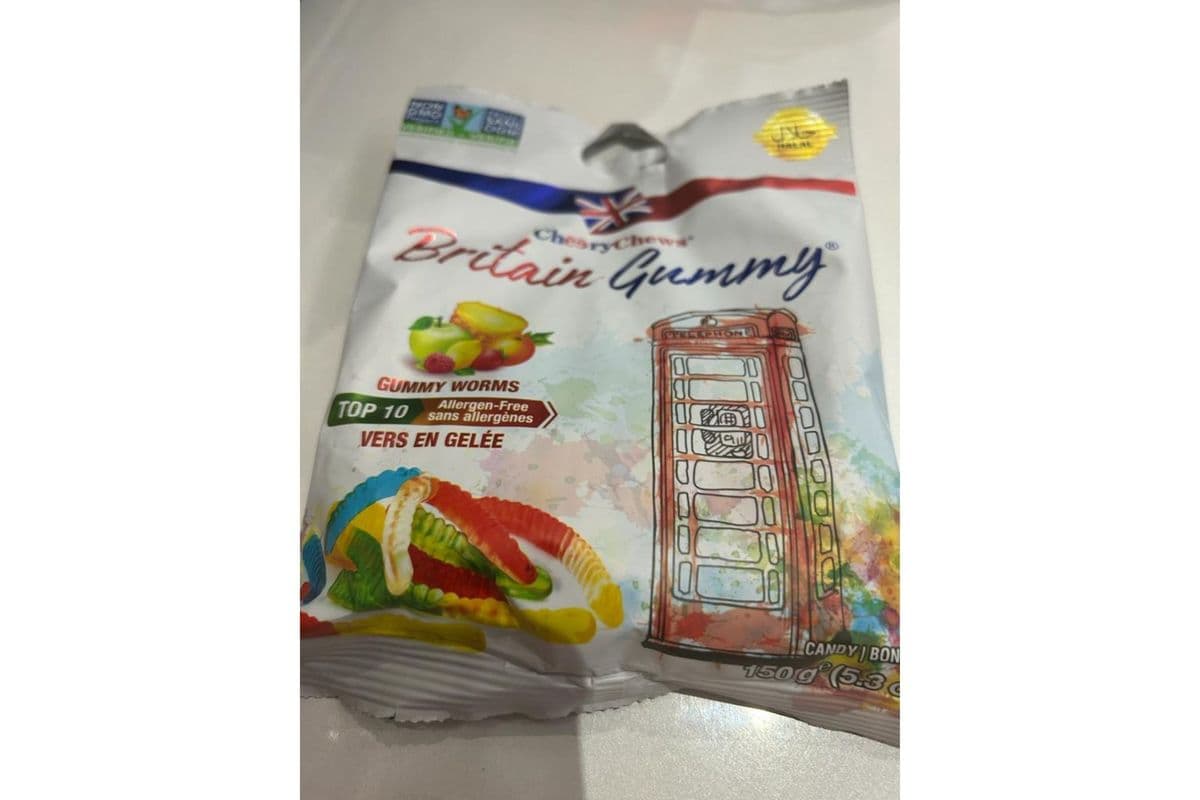 Britain Gummy, Gummy Worms (150 g)