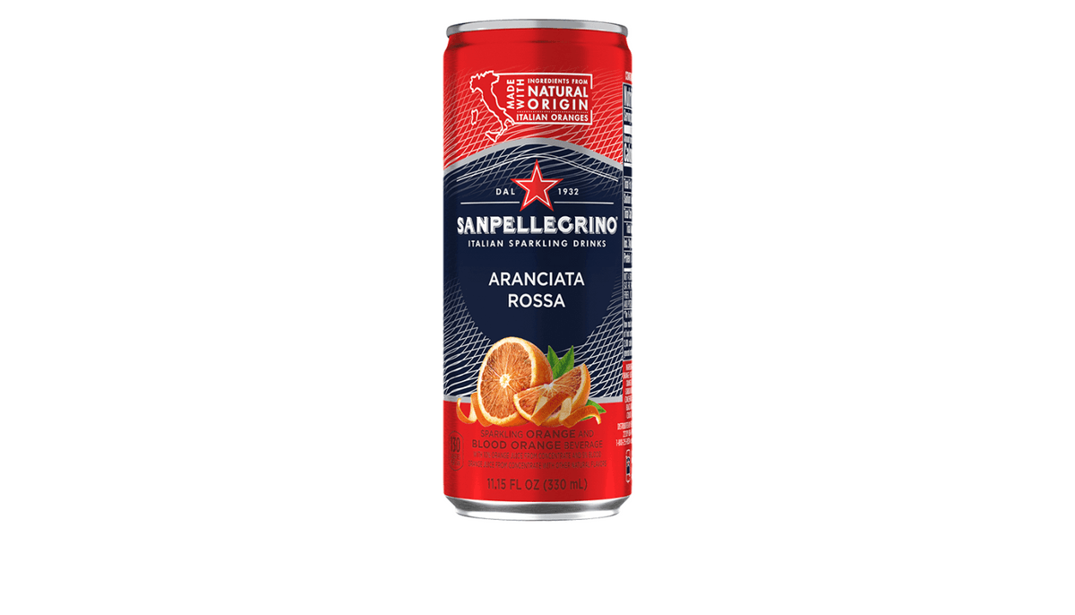 San Pellegrino - Boisson Pétillante Aranciata Rossa (Orange Sanguine) 330mL / Italian Sparkling Drink Aranciata Rossa (Blood Orange) 330mL