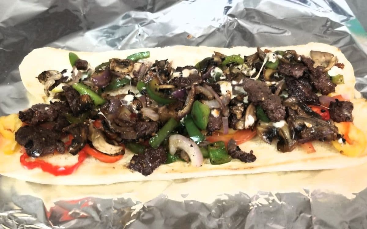 "12 Philly Cheese Steak Sub