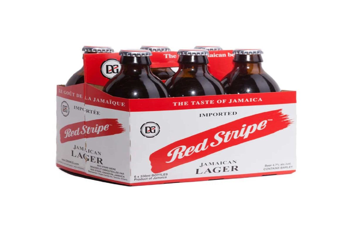 Red Stripe Jamaican Lager Beer 6 Bottles (6 x 330ml)