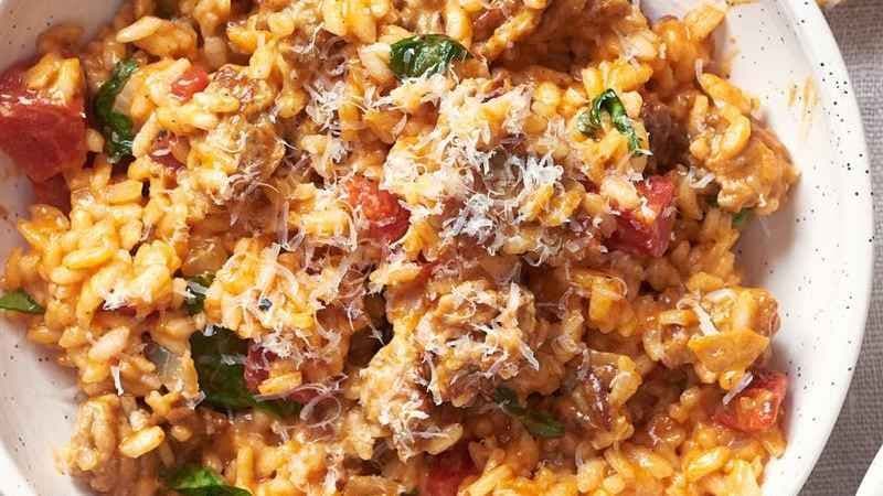 Spicy Sausage Risotto