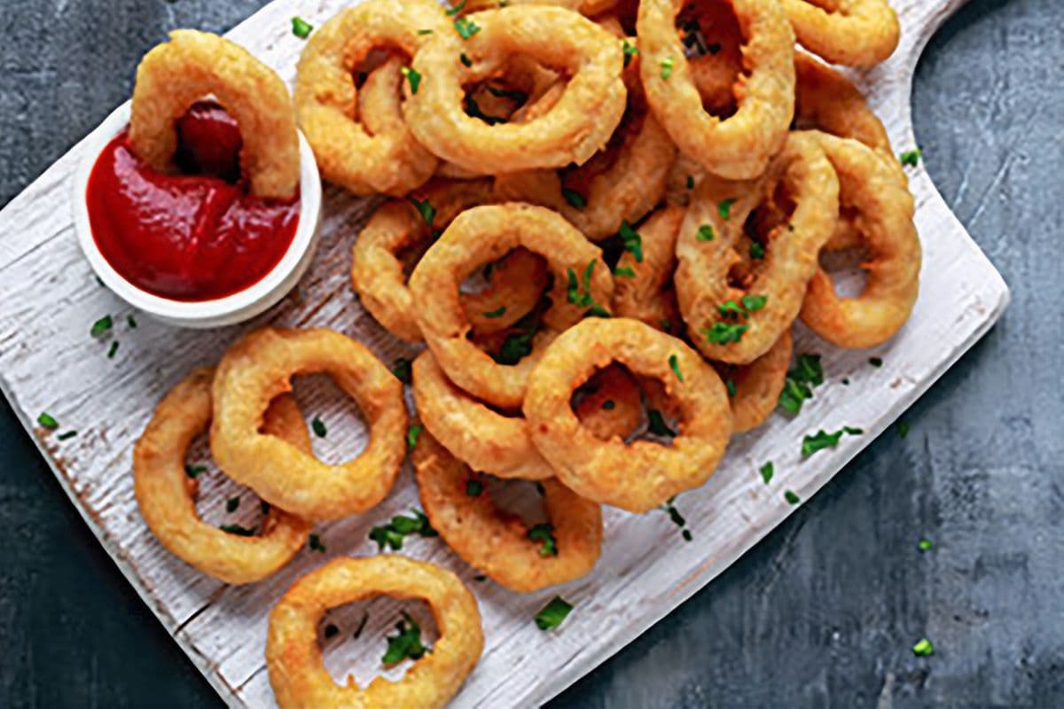 Home made Fried calamari rings ( 1 pound )